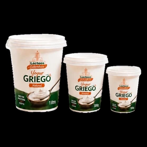 Yogur Griego Natural en sus tres tamaños